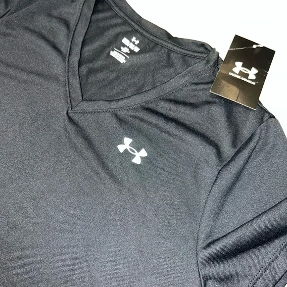 Under Armour Black V-Neck Tee - Picture 3 of 7